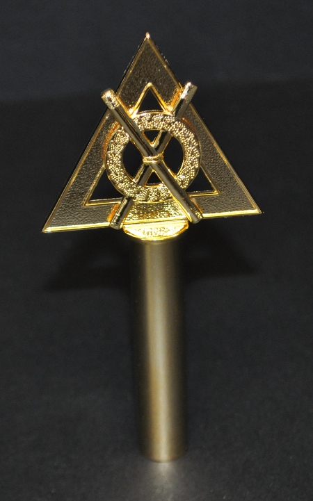 Royal Arch Chapter Wand Top - Director of Ceremonies - Gilt - Click Image to Close